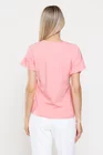 Bluza Caramel casual din jerse cu volan la manecă piersică B4520 thumbnail picture - 
