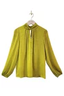 Bluză Caramel cu gât răsucit lime B4511 thumbnail picture - 