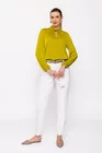 Bluză Caramel cu gât răsucit lime B4511 thumbnail picture - 