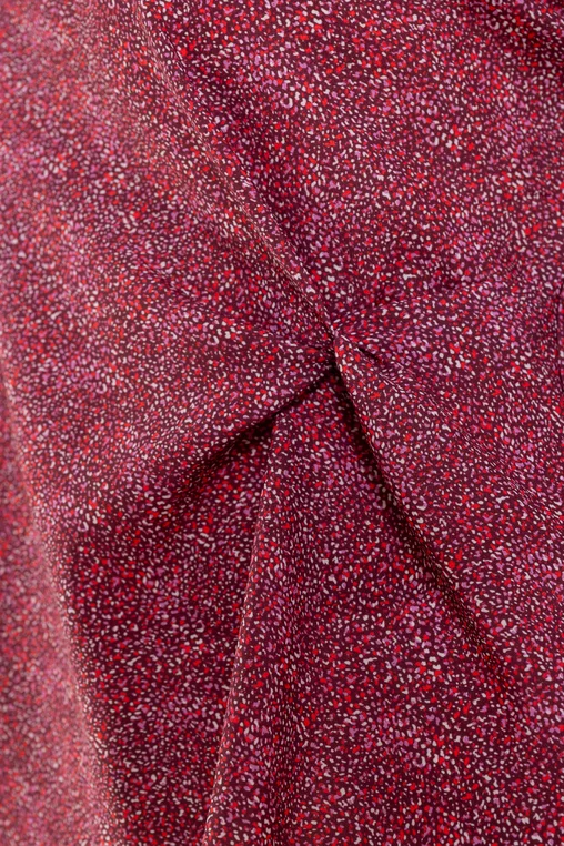 Bluză Caramel cu nod în talie imprimeu mozaic B4508 picture - 3