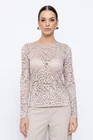 Bluză Caramel din dantelă bej B4509 thumbnail picture - 
