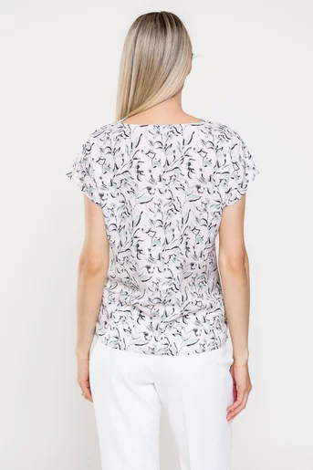Bluză Caramel guler cazut ivory B4519