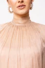Bluză Caramel mătase naturală bej B4428 thumbnail picture - 