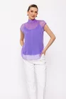 Bluză Caramel mătase naturală lila B4428 thumbnail picture - 