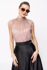 Bluză Caramel mătase naturală roz pudră B4428 thumbnail picture - 