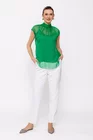 Bluză Caramel mătase naturală verde deschis B4428 thumbnail picture - 