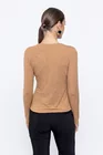 Bluză Caramel tricot încrețit bej B4501 thumbnail picture - 