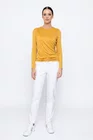Bluză Caramel tricot încrețit galbenă B4501 thumbnail picture - 