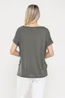Bluză casual cu colier kaki BLA0505 thumbnail picture - 