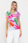 Bluză casual din vâscoză lila B4523 thumbnail picture - 