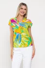 Bluză casual din vâscoză verde B4523 thumbnail picture - 