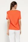 Bluză casual vâscoză satinată corai BROS0308 thumbnail picture - 