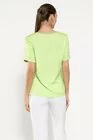 Bluză casual vâscoză satinată lime BROS0308 thumbnail picture - 