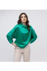 Bluza eleganta din satin cu guler cazut verde B4410 thumbnail picture - 