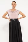 Bluză guler căzut roz BKC0304 thumbnail picture - 