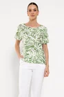 Bluză lejeră din vâscoză verde BBD0305 thumbnail picture - 