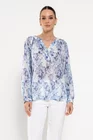 Bluză lejeră imprimeu floral bleu BLA0301 thumbnail picture - 