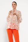 Bluză lejeră imprimeu floral crem BLA0301 thumbnail picture - 