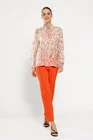 Bluză lejeră imprimeu floral crem BLA0301 thumbnail picture - 
