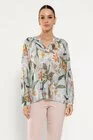 Bluză lejeră imprimeu floral fistic BLA0301 thumbnail picture - 