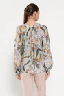 Bluză lejeră imprimeu floral fistic BLA0301 thumbnail picture - 