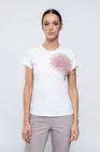 Bluză tricot cu floare aplicată roz B4505 thumbnail picture - 