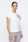 Bluză tricot cu floare aplicată roz B4505 thumbnail picture - 