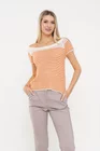 Bluză tricotată în dungi orange BDP0506 thumbnail picture - 