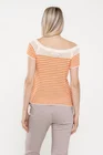 Bluză tricotată în dungi orange BDP0506 thumbnail picture - 