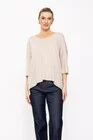 Bluză tricotată oversize bej BDP0204 thumbnail picture - 