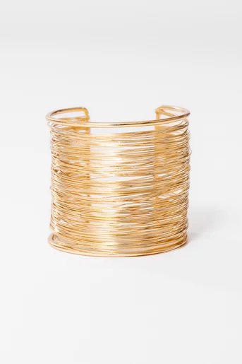 Brățară metalică aurie BRLB0302