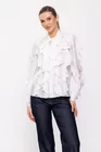 Cămașă cu volane ample ivory BEL0301 thumbnail picture - 