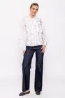 Cămașă cu volane ample ivory BEL0301 thumbnail picture - 