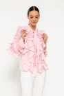 Cămașă cu volane ample roz BEL031 thumbnail picture - 