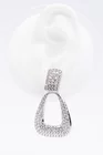 Cercei eleganți cu strasuri argintii CLU0203 thumbnail picture - 