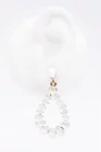 Cercei eleganți lacrimă cu pietre ivory CLU0203 thumbnail picture - 