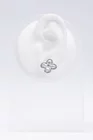 Cercei floare argintii cu perlă CLU0201 thumbnail picture - 