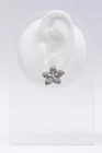 Cercei floare blossom argintii cu cristale thumbnail picture - 