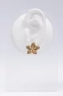 Cercei floare blossom aurii cu cristale thumbnail picture - 
