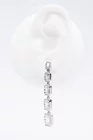 Cercei lungi cu pietre argintii CLU0203 thumbnail picture - 