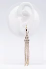 Cercei lungi cu tortiță aurii  CLU0203 thumbnail picture - 