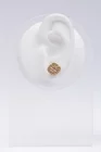 Cercei pătrați aurii cu strasuri elegante CLU0201 thumbnail picture - 