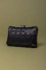 Clutch elegant cu strasuri negru A10277 thumbnail picture - 