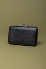 Clutch elegant cu striatii negru A10280 thumbnail picture - 