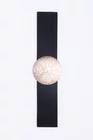 Curea cu catarama striată neagră C160208 thumbnail picture - 