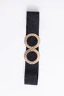 Curea cu catarama striată neagră C1680902 thumbnail picture - 