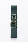 Curea elastică cu catarama pătrată verde C1680905 thumbnail picture - 