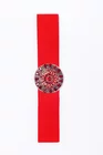 Curea elegantă decorată cu pietre roșie C160210 thumbnail picture - 