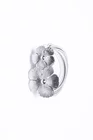 Curea metalică cu model flori argintie C160215 thumbnail picture - 