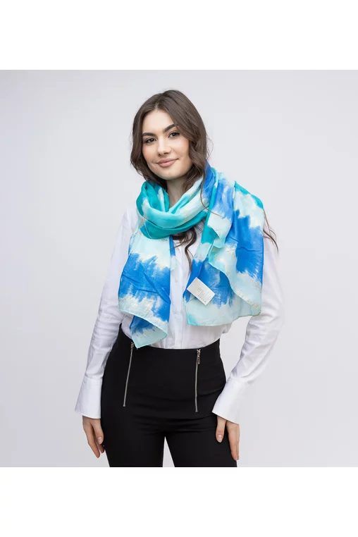 Esarfa in degrade  albastra  EGK7 thumbnail picture - 